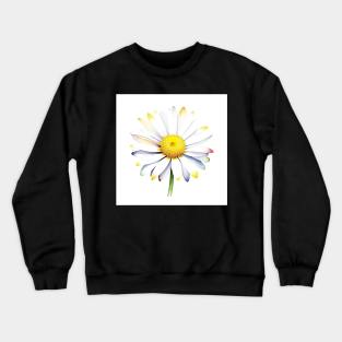 January 1 Daisy Day C - Watercolors & Pen Crewneck Sweatshirt